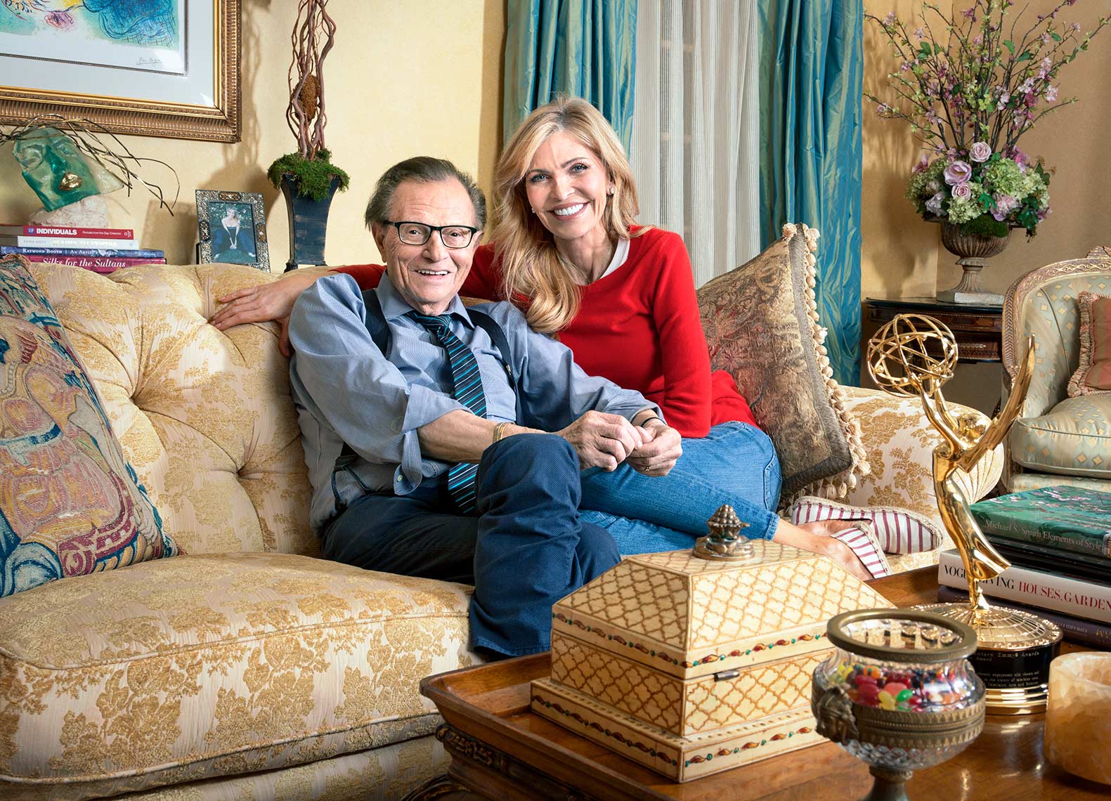 Larry King and his wife Shawn King